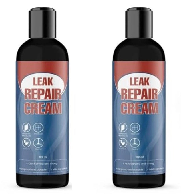 Leak Repair Cream 200ml (Pack of 2) | Waterproof Sealant Paste for Instant Leak Sealing | Multipurpose Crack & Gap Filler for Home, Roof, Pipes, and Walls